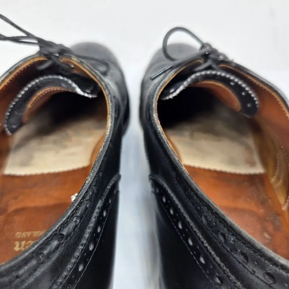 Alden 903 Hampton Mens Black Leather Wingtip Oxfords Size US 9.5 B/D